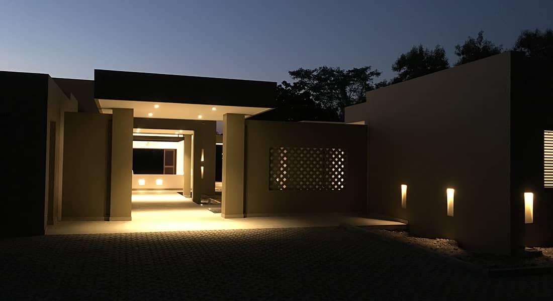 fachada casa campestre mesa de yeguas noche
