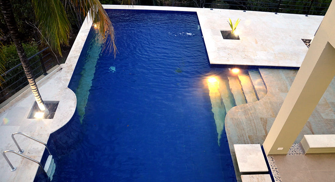 piscina noche  casa campestre riacurte